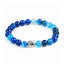 Bracelet en Agate bleue + perle Bouddha