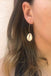 Boucles d'oreilles créoles en coquillages cauris