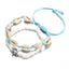 Chaîne de cheville, bracelet de cheville Cauris et tortue de mer