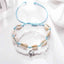 Chaîne de cheville, bracelet de cheville Cauris et tortue de mer