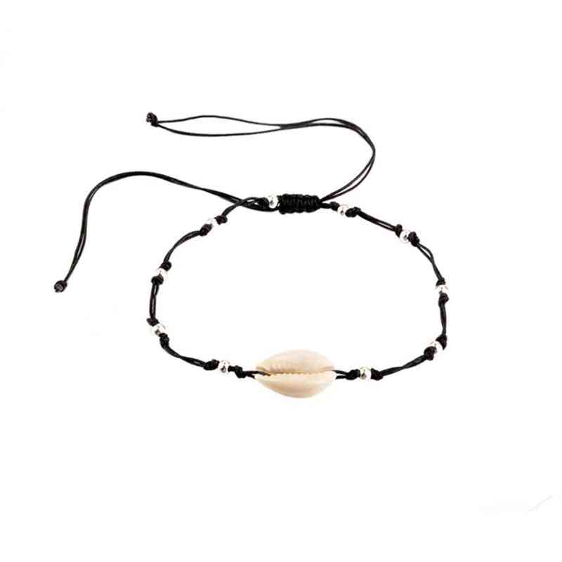 Chaîne de cheville, bracelet de cheville Cauris et tortue de mer