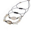 Bracelet rouge, coquillages Cauris et 1 cauri couleur or