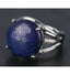 Bague réglable Pierre ovale en Lapis Lazuli