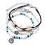 Chaîne de cheville, bracelet de cheville Cauris et tortue de mer