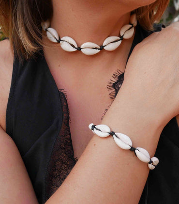 Collier coquillages cauris naturels - Tendance et élégant