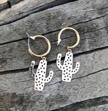 Boucles d'oreilles créoles motif étoile du Nord