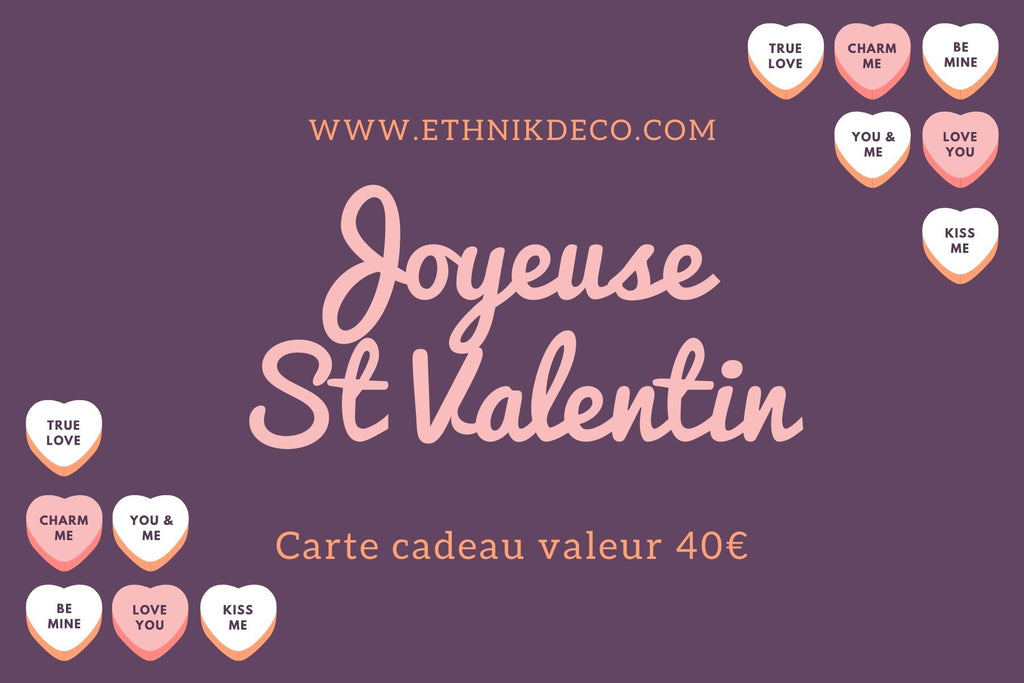 E-Carte cadeau Saint Valentin