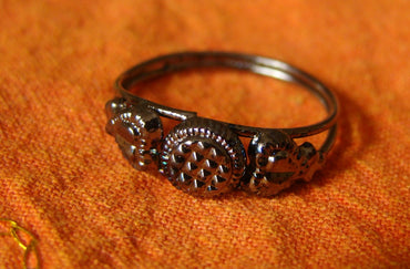  BAGUE DE PIED / ORTEIL BIJOU TRIBAL ARGENT METAL BOLLYWOOD SARI