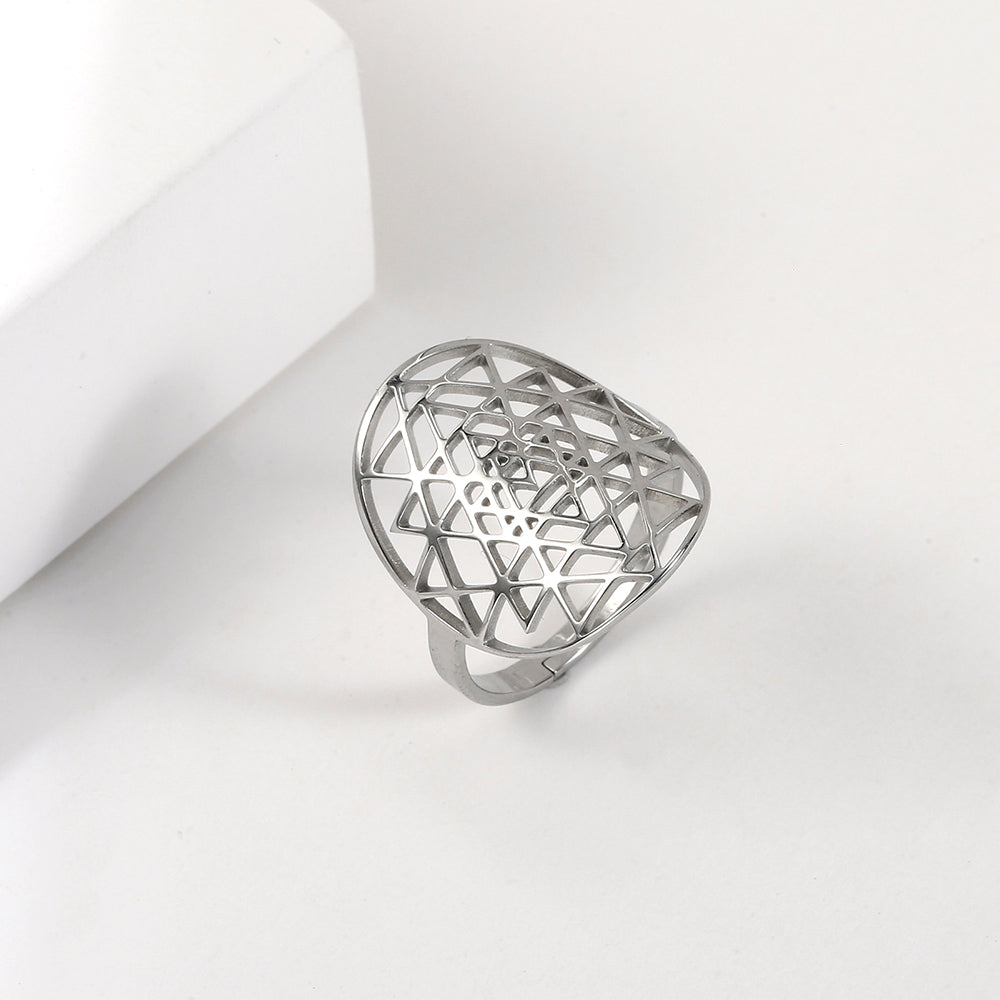 Bague Sri Yantra en Argent 925