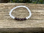 Bracelet élastique Lithothérapie en Pierre de Lune et Grenat 6mm