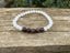 Bracelet élastique Lithothérapie en Pierre de Lune et Grenat 6mm