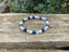 Bracelet élastique de Lithothérapie "Triple Protection" Oeil de tigre turquoise, Quartz Rose et Howlite Blanche
