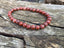 Bracelet en Jaspe rouge 6 mm- Protecteur suprême