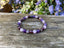 Bracelet "Quatre protections" Quartz Rose, Grenat, Rhodonite Améthyste 6mm