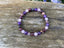 Bracelet "Quatre protections" Quartz Rose, Grenat, Rhodonite Améthyste 6mm