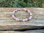 Bracelet élastique Triple protection de Lithothérapie Quartz Rose, Jaspe Dalmatien et rhodochrosite