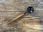 Cuillère en corne de Zébu et bois forme ronde