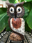 Chouette hibou en bois peint 20,5 cm Ketug