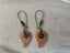 Boucles d'oreilles en bois et perles motif feuille