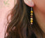 Boucles d'oreilles pendantes en Jaspe Mokaïte ou Mookaite - Crochets en argent 925