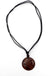 Collier en bois de sono et argent 925 motif spirale Bali Ubud