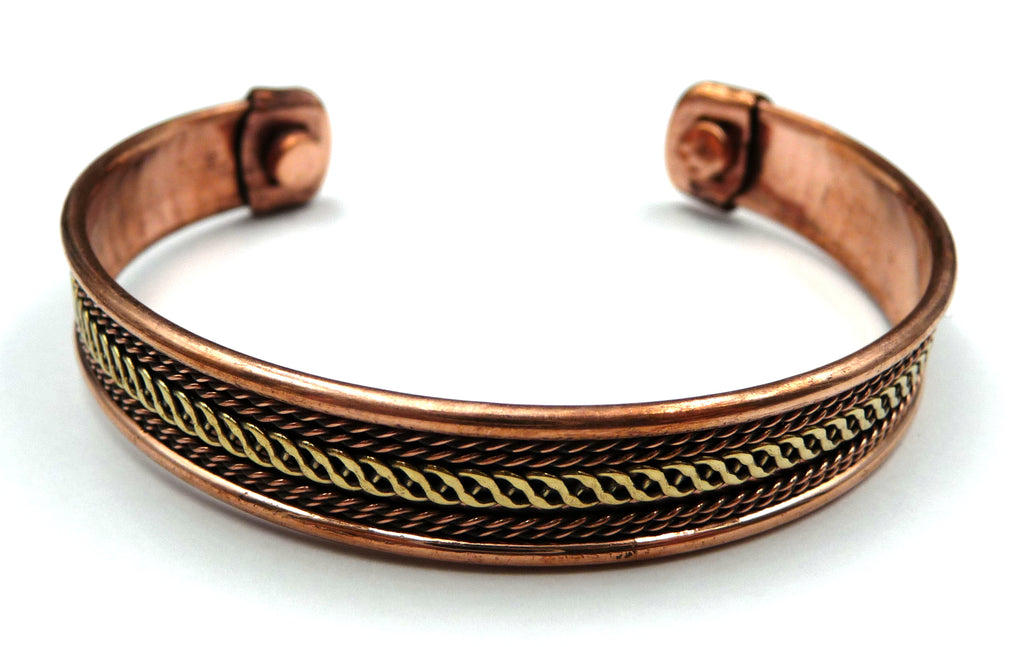 Bracelet magnétique en cuivre avec aimants (Anti-Douleurs Rhumatisme Arthrose)