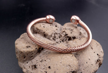 Bracelet magnétique jonc en cuivre avec aimants Anti-Douleurs, Rhumatisme Arthrose