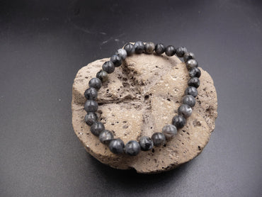 Bracelet en Labradorite du Canada 6 mm - Protection, méditation et apaisement.