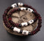Collier surf ethnique en perles de coco et perles en céramique