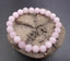 Bracelet en Quartz Rose 8 mm - Paix et Amour