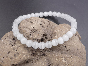 Bracelet en Pierre de Lune - Pierre de la féminité - Perles 6 mm