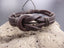 Bracelet Réglable Lanières en Cuir Véritable Marron Homme
