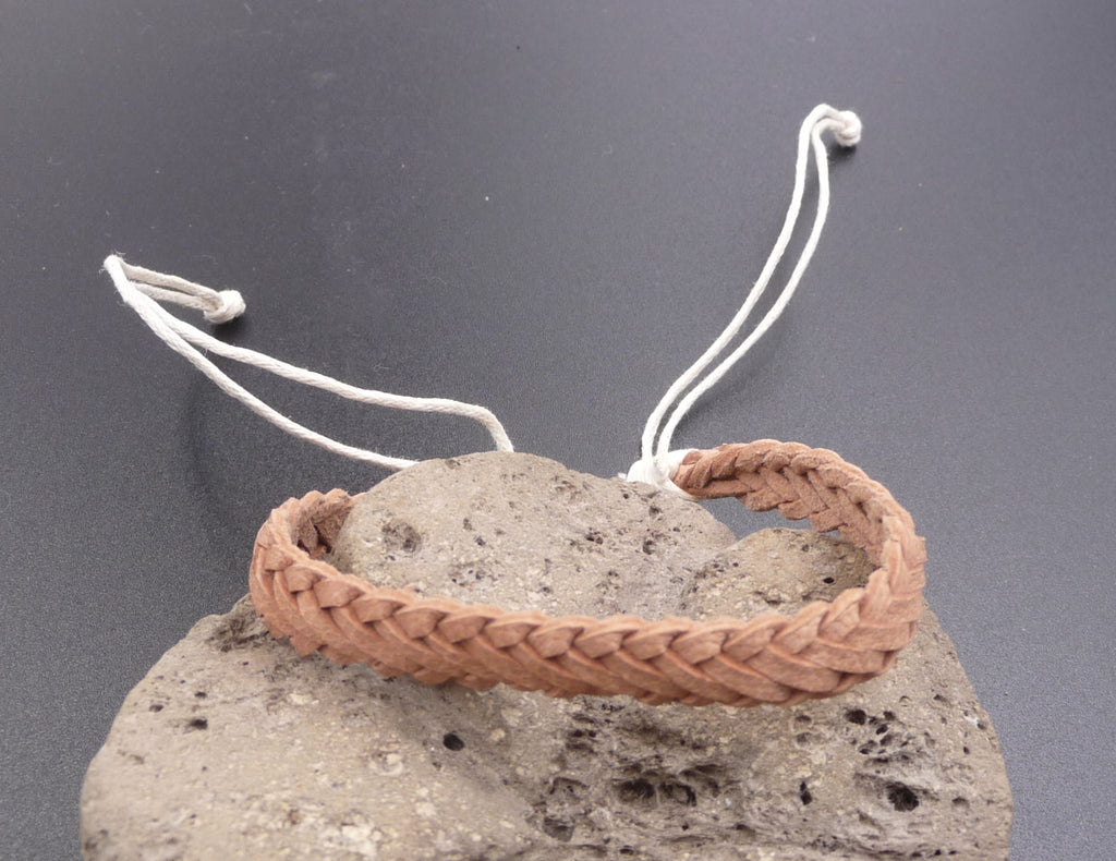 Bracelet en cuir tressé pour homme