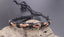 Bracelet réglable unisexe en cuir tressé naturel et marron et coton noir