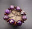 Bracelet en bois de manguier violet artisanat Bali Indonésie