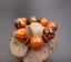 Bracelet en bois de manguier orange