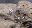 Boucles d'oreilles clous en argent 925 et Zirconium