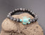 Bracelet en Labradorite du Canada 6 mm + tortue Amérindienne en Howlite Turquoise