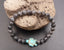 Bracelet en Labradorite du Canada 6 mm + tortue Amérindienne en Howlite Turquoise