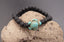 Bracelet en pierre de lave véritable 6 mm + 1 tortue Amérindienne en Howlite turquoise