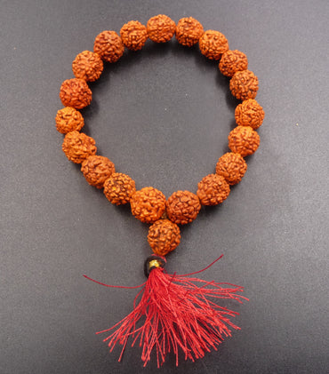 Véritable bracelet Mala en graines de Rudraksha du Népal