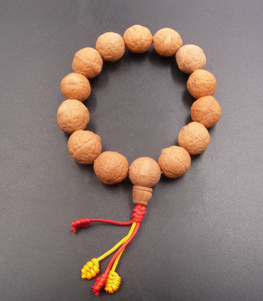 Bracelet mala tibétain en graines de Bodhi du Népal