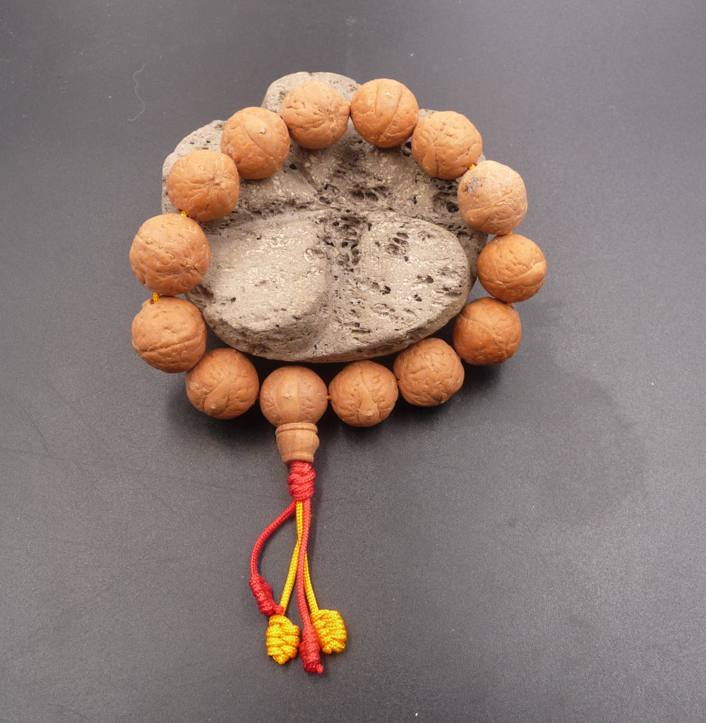 Bracelet mala tibétain en graines de Bodhi du Népal