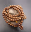 Bracelet Mala Tibétain de méditation 108 perles en bois Wengé + noeud sans fin