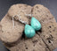 Boucles d'oreilles forme goutte en Howlite Turquoise - crochets en plaqué argent
