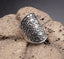 Bague ethnique en Argent Tibétain motif tribal - Taille 53