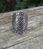Bague ethnique en Argent Tibétain motif tribal - Taille 53