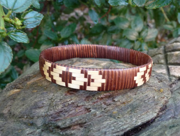 Bracelet de temple bouddhiste en rotin Jonc - Artisanat du Laos