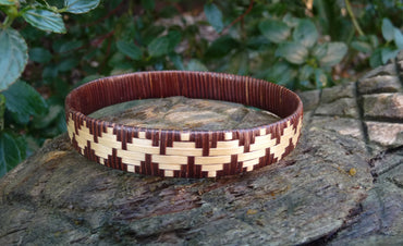 Bracelet de temple bouddhiste en rotin Jonc - Artisanat du Laos