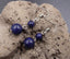 Boucles d'oreilles pendantes 2 boules en Lapis Lazuli
